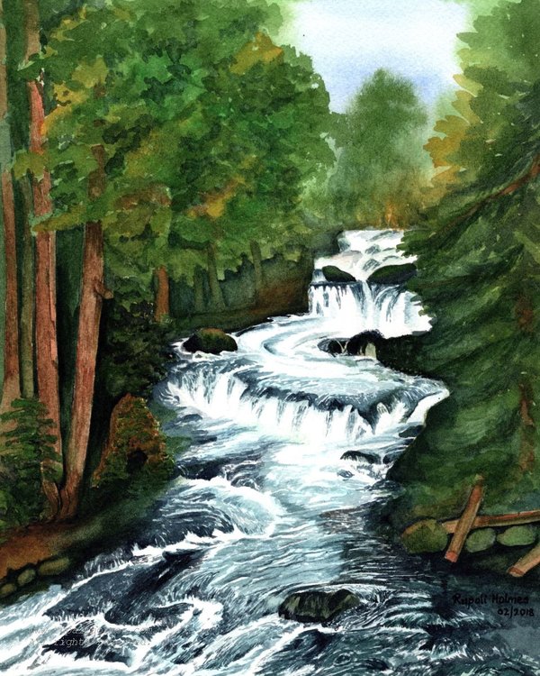 McKenzie River Rapids | 10" x 8" | $200